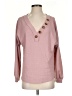 La Miel Pink Long Sleeve Blouse Size S - photo 1