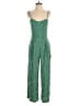 OAK + FORT 100% Polyester Stars Green Jumpsuit Size 4 - photo 1