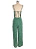 OAK + FORT 100% Polyester Stars Green Jumpsuit Size 4 - photo 2