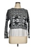 Kiara 100% Polyester Print Silver Pullover Sweater Size XL - photo 1