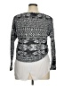 Kiara 100% Polyester Print Silver Pullover Sweater Size XL - photo 2