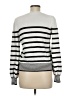Draper James RSVP Stripes Silver White Pullover Sweater Size M - photo 2