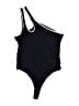 Forever 21 Solid Black One Piece Swimsuit Size M - photo 2