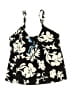 Beach House 100% Polyester Floral Black Swimsuit Top Size 18 - photo 1