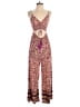 VICI Paisley Burgundy Jumpsuit Size S - photo 1