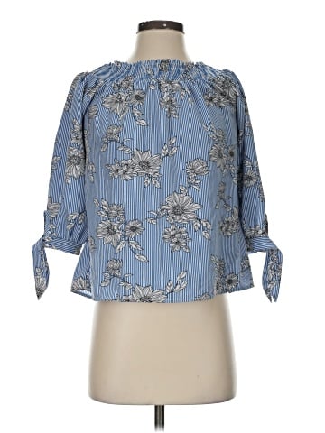 Timing 3/4 Sleeve Blouse (view 1)