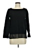 Charming Charlie 100% Polyester Black Long Sleeve Top Size M - photo 1