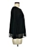 Charming Charlie 100% Polyester Black Long Sleeve Top Size M - photo 4