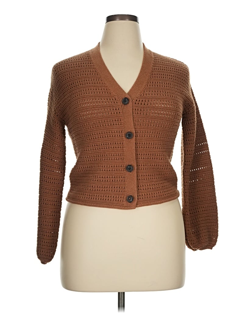 Pre-owned Gap Cardigan Sweater In Brown