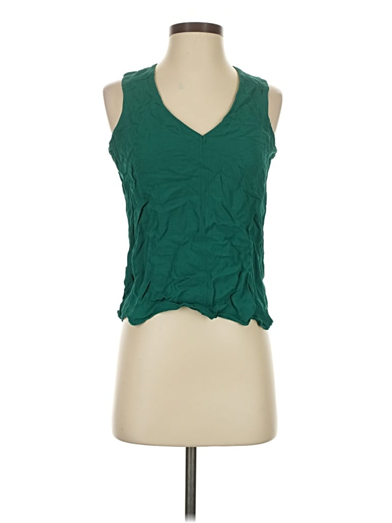 Pre-owned Jcrew Sleeveless Blouse In Green