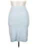 Just Fab Solid Blue Casual Skirt Size XXL - photo 2