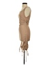 Unbranded Solid Tan Cocktail Dress Size S - photo 5