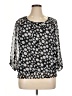 Cathy Daniels 100% Polyester Black 3/4 Sleeve Blouse Size XL - photo 1