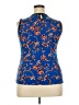 Ivanka Trump Blue Sleeveless Blouse Size XXL (estimated) - photo 2