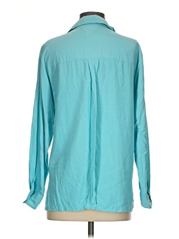 Christie & Jill Long Sleeve Silk Top (view 2)
