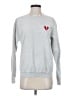 Riot Society Hearts Silver Sweatshirt Size S - photo 1