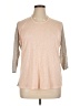 Maison Jules Tan 3/4 Sleeve Top Size XL - photo 1
