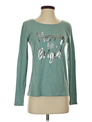 Ann Taylor LOFT Outlet Long Sleeve T-Shirt (view 1)