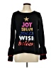 Holiday Time 100% Acrylic Black Pullover Sweater Size 12 - 14 - photo 1