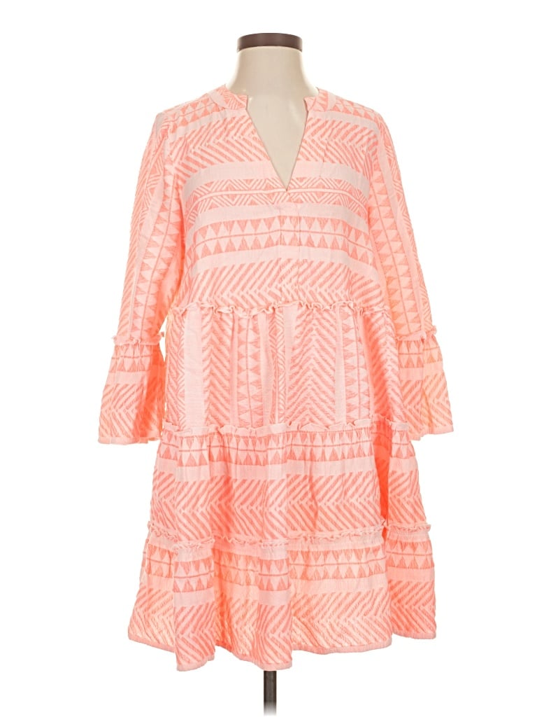 Pre-owned Mud Pie Casual Dress In Orange