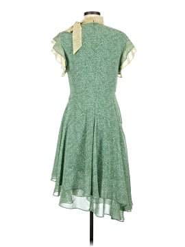 mikael aghal green dress Mikael Aghal Floral Print Sheer Chiffon Midi Dress – Long Sleeve High – MIKAEL  AGHAL main image 0