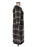 Connected Apparel Plaid Gray Casual Dress Size 4 - photo 4