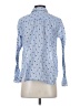 J.Jill Polka Dots Blue Long Sleeve Button-Down Shirt Size XS - photo 2