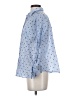 J.Jill Polka Dots Blue Long Sleeve Button-Down Shirt Size XS - photo 5