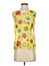Assorted Brands 100% Polyester Yellow Sleeveless Blouse Size S - photo 1