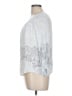 Ann Taylor LOFT 100% Rayon Silver 3/4 Sleeve Blouse Size L - photo 5