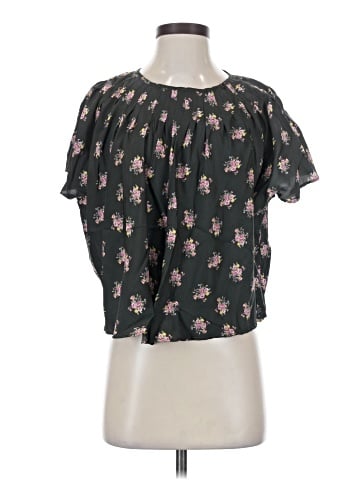 Caron Callahan Short Sleeve Silk Top (view 1)