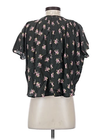 Caron Callahan Short Sleeve Silk Top (view 2)