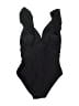 Unbranded Solid Black One Piece Swimsuit Size M - photo 2
