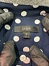 J.Crew 100% Polyester Polka Dots Blue Long Sleeve Blouse Size S - photo 7