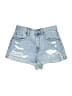 Aero 100% Cotton Blue Denim Shorts Size 10 - photo 1