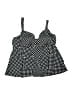 Unbranded Polka Dots Black Swimsuit Top Size 24W - photo 1