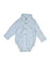 Cat & Jack Blue Long Sleeve Onesie Size 6-9 mo - photo 1