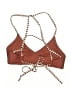 Unbranded Chevron-herringbone Brown Swimsuit Top Size S (estimated) - photo 2