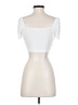 Shein White Short Sleeve Top Size 2 - photo 2