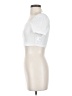 Shein White Short Sleeve Top Size 2 - photo 5