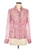 Caslon 100% Polyester Paisley Pink Long Sleeve Blouse Size M - photo 1