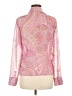 Caslon 100% Polyester Paisley Pink Long Sleeve Blouse Size M - photo 2