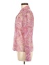 Caslon 100% Polyester Paisley Pink Long Sleeve Blouse Size M - photo 5