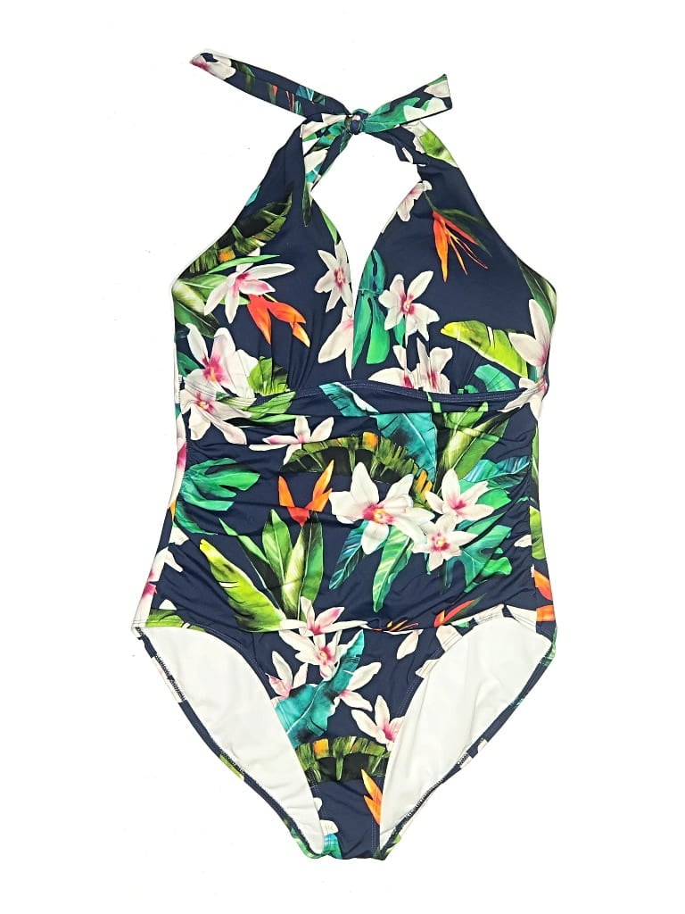 Pre-owned Polo Ralph Lauren One Piece Swimsuit In Blue