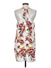 Global Village 100% Polyester Print White Cocktail Dress Size S - photo 2