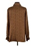 W by Worth Animal Print Brown Long Sleeve Blouse Size S - photo 2