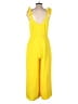 Chelsea & Violet 100% Polyester Yellow Jumpsuit Size S - photo 2