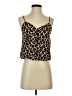 Mustard Seed 100% Rayon Brown Sleeveless Top Size S - photo 1