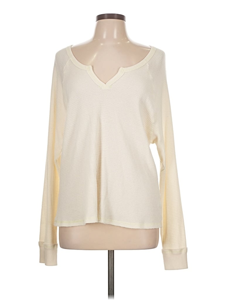 Pre-owned T.la Long Sleeve T-shirt In Ivory