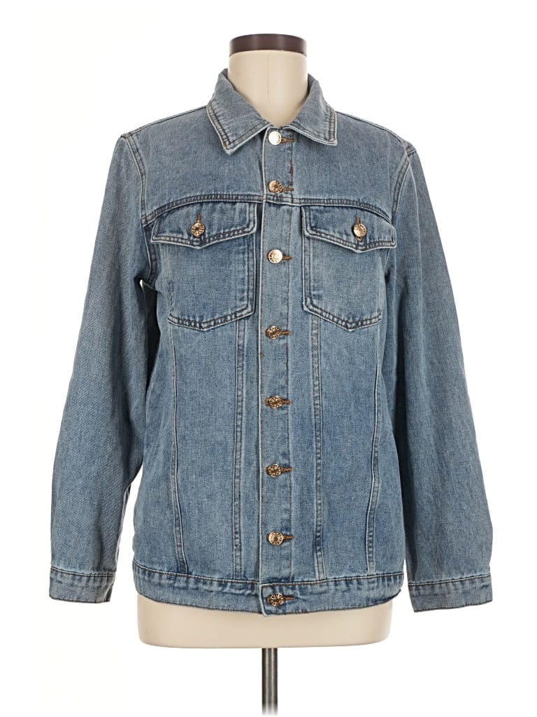 Pre-owned Shein Denim Jacket In Blue